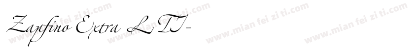 Zapfino Extra LTI字体转换